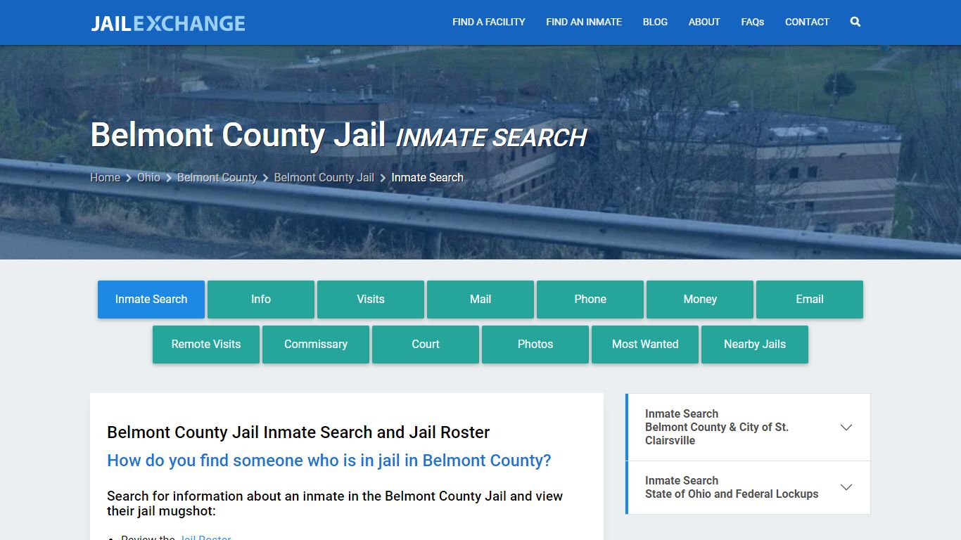 Inmate Search: Roster & Mugshots - Belmont County Jail, OH - Jail Exchange